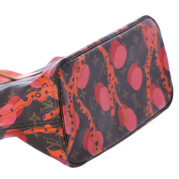 Louis Vuitton Monogram La Mage Neverfull MM Tote Bag M41603 LV Brown Red Pink - Picture 12 of 15